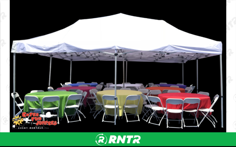 Generic PACKAGE CANOPY 20 X 20 RED/WHITE – For rent in uniontown, pennsylvania – Fayette Rental Solutions | RNTR.com – Image 1