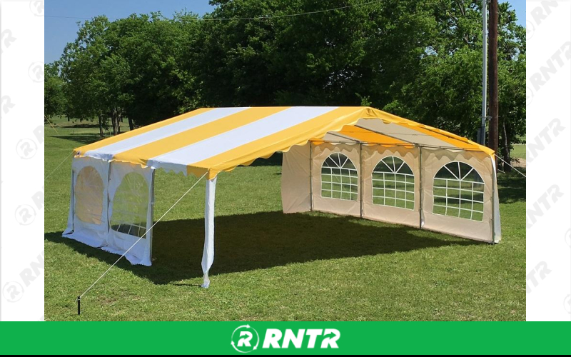 Generic PACKAGE CANOPY 20 X 20 YELLOW/WHITE – For rent in uniontown, pennsylvania – Fayette Rental Solutions | RNTR.com – Image 1