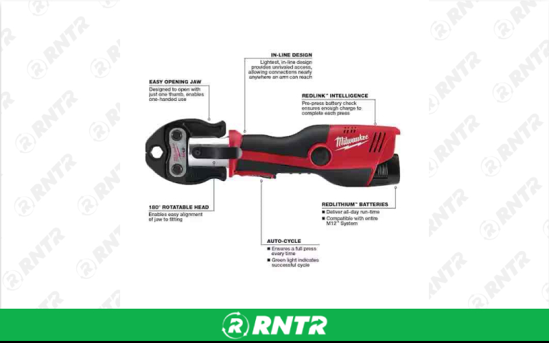Milwaukee Pro Press Tool Jaw(s) included M18 Battery Powered – For rent in San Tan Valley, Arizona – JA tool Crib | RNTR.com – Image 2 of 3