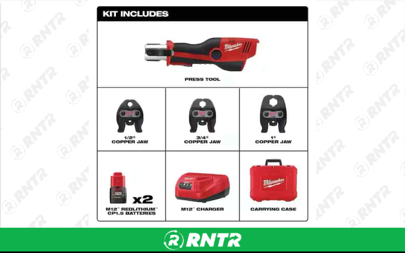 Milwaukee Pro Press Tool Jaw(s) included M18 Battery Powered – For rent in San Tan Valley, Arizona – JA tool Crib | RNTR.com – Image 3 of 3