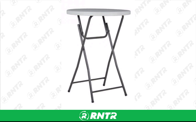 RESILIENT FURN TABLE -  32 COCKTAIL FOLDING – For rent in maplewood, minnesota – Hejny Rental | RNTR.com – Image 1
