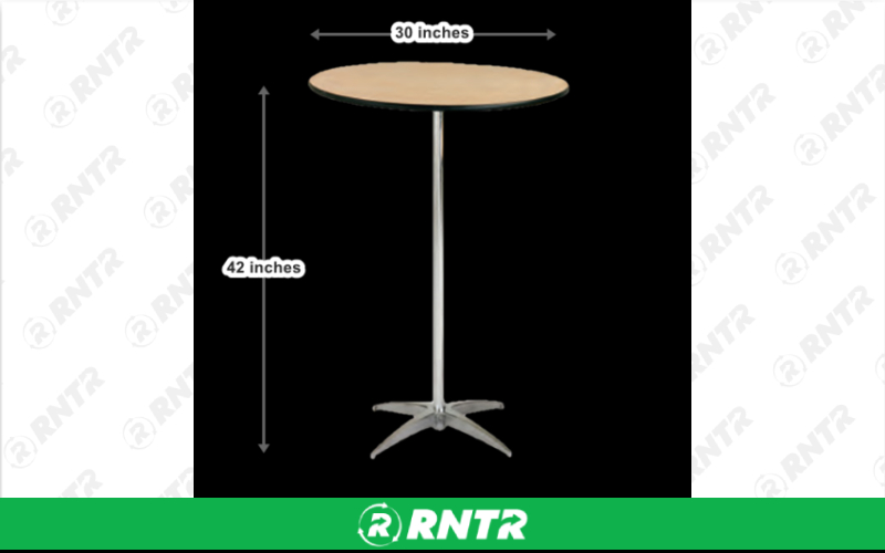 Generic TABLE -  COCKTAIL 42 HIGH 30 ROUND – For rent in uniontown, pennsylvania – Fayette Rental Solutions | RNTR.com – Image 1