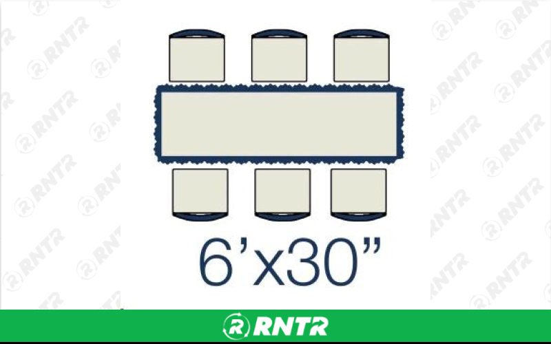 MCCOURT TABLE -  RECTANGULAR 6' – For rent in Maplewood, Minnesota – Hejny Rental | RNTR.com – Image 2 of 2
