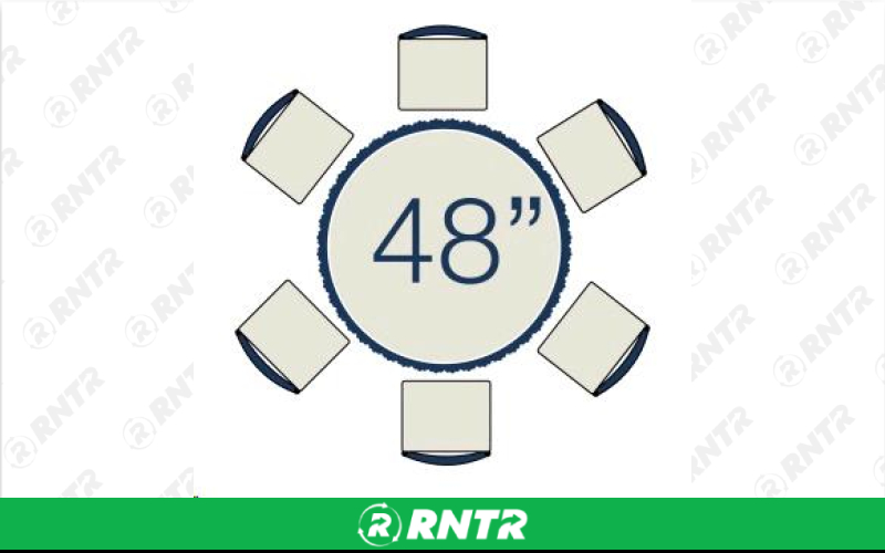 MCCOURT TABLE -  ROUND 4' – For rent in maplewood, minnesota – Hejny Rental | RNTR.com – Image 1