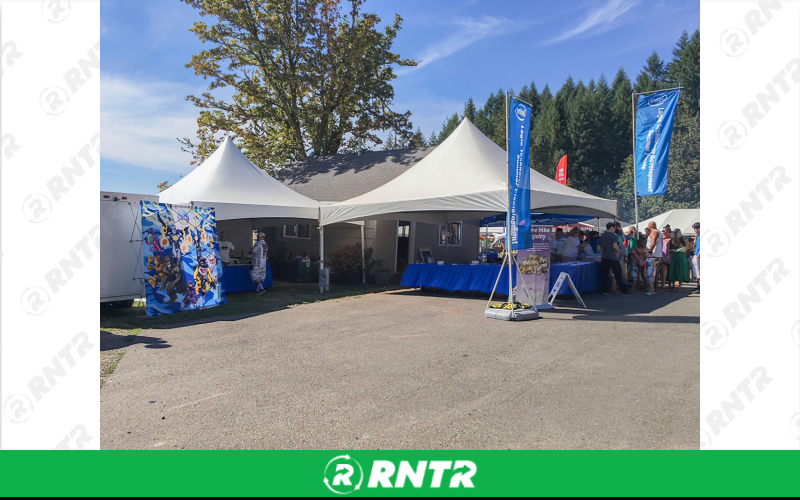 Generic 20x30 White Pagoda Style Tent – For rent in Portland, Oregon – Peter Corvallis Productions | RNTR.com – Image 1 of 3