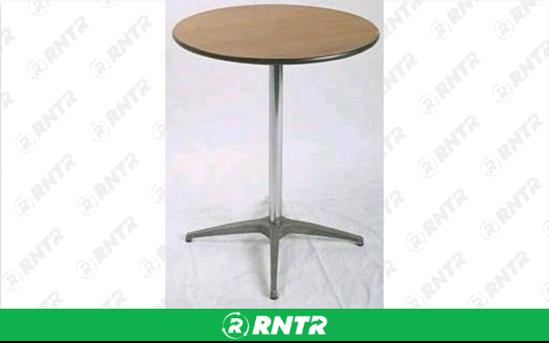 Generic 24 COCKTAIL  TABLE-WOOD TOP – For rent in Mount Airy, North Carolina – Cooke Rentals MA | RNTR.com – Image 1 of 1