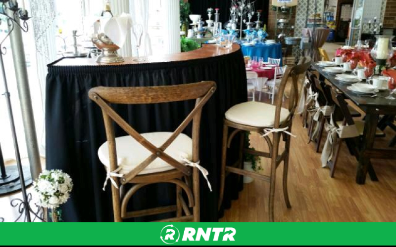 Generic 3' SERPENTINE BAR W/ SKIRT – For rent in Mount Airy, North Carolina – Cooke Rentals MA | RNTR.com – Image 1 of 2