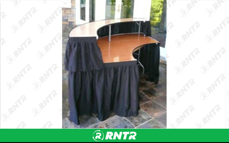 Generic 3' SERPENTINE BAR W/ SKIRT – For rent in Mount Airy, North Carolina – Cooke Rentals MA | RNTR.com – Image 2 of 2