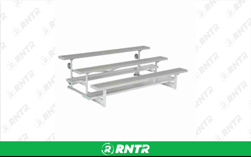 Generic 3 Tier - Tip & Roll Bleacher - 21ft Long F102 – For rent in Portland, Oregon – Peter Corvallis Productions | RNTR.com – Image 1 of 2
