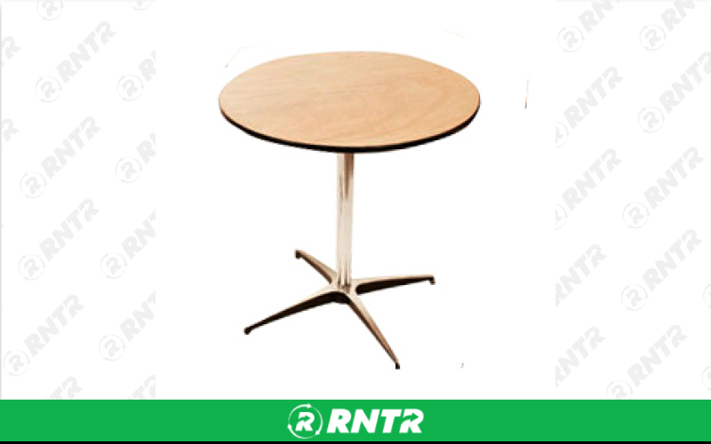 Generic 36 Round Bistro Table - 30 Tall – For rent in Portland, Oregon – Peter Corvallis Productions | RNTR.com – Image 1 of 1