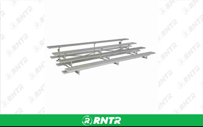 Generic 4 Tier - Tip & Roll Bleacher - 9ft Long – For rent in Portland, Oregon – Peter Corvallis Productions | RNTR.com – Image 1 of 2