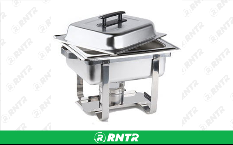 Generic 4QT SS RECTANGLE CHAFER – For rent in Mount Airy, North Carolina – Cooke Rentals MA | RNTR.com – Image 1 of 1