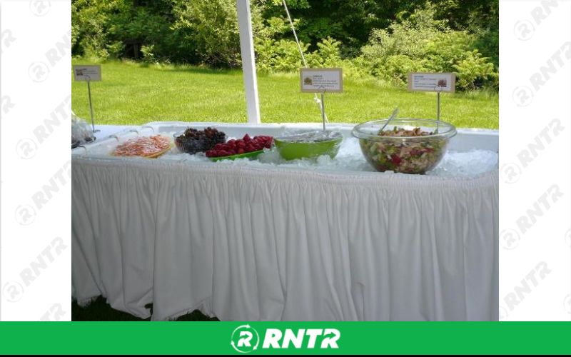 Generic 6' FILL'N'CHILL TABLE WHITE – For rent in Mount Airy, North Carolina – Cooke Rentals MA | RNTR.com – Image 2 of 3