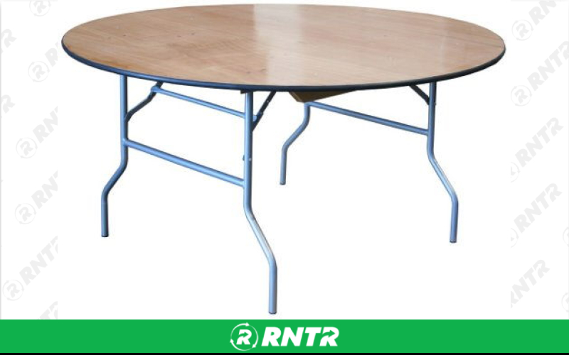 Generic 6' ROUND TABLE – For rent in Mount Airy, North Carolina – Cooke Rentals MA | RNTR.com – Image 1 of 1
