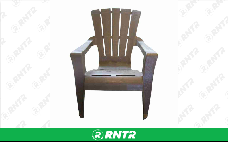 Generic Adirondack Chair - Brown Plastic – For rent in Portland, Oregon – Peter Corvallis Productions | RNTR.com – Image 1 of 1