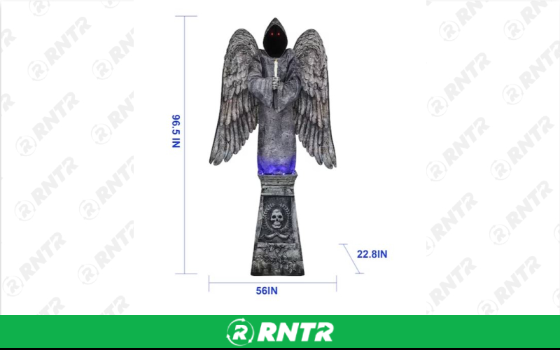 Generic Animated Tombstone Angel -  8′ – For rent in Portland, Oregon – Peter Corvallis Productions | RNTR.com – Image 3 of 3