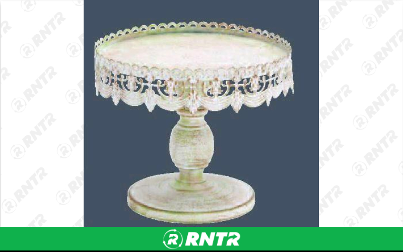 Generic ANTIQUE WHITE 16 RD. CAKE STAND – For rent in Mount Airy, North Carolina – Cooke Rentals MA | RNTR.com – Image 2 of 2
