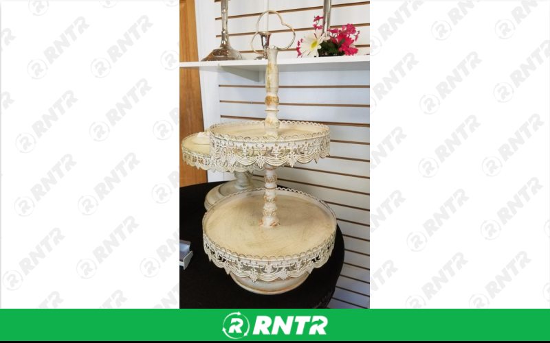 Generic ANTIQUE WHITE 2 TIER SERVER – For rent in Mount Airy, North Carolina – Cooke Rentals MA | RNTR.com – Image 1 of 1