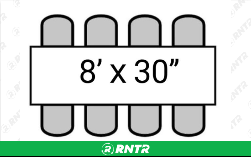 Generic BANQUET TABLE - 8' (30X96) – For rent in Fresno, California – Expo Party Rentals | RNTR.com – Image 1 of 1