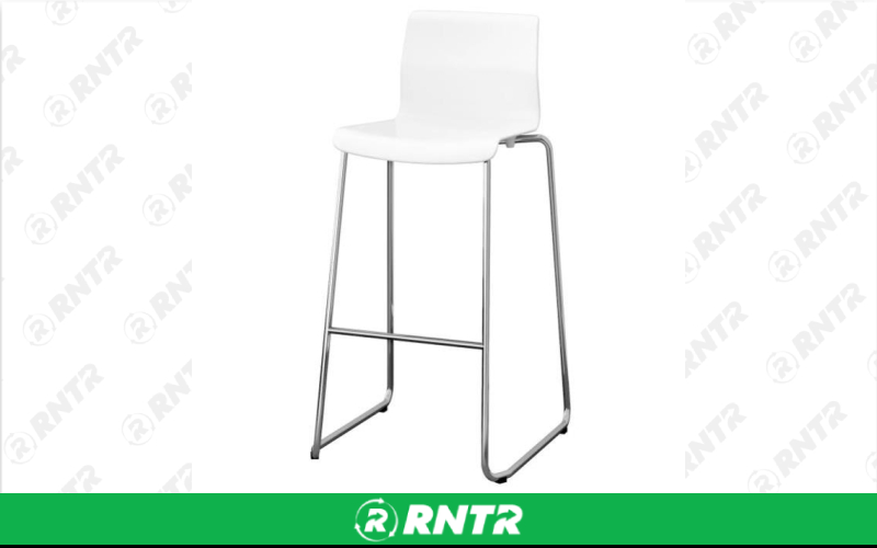Generic BARSTOOL - WHITE WITH BACK – For rent in Fresno, California – Expo Party Rentals | RNTR.com – Image 1 of 1