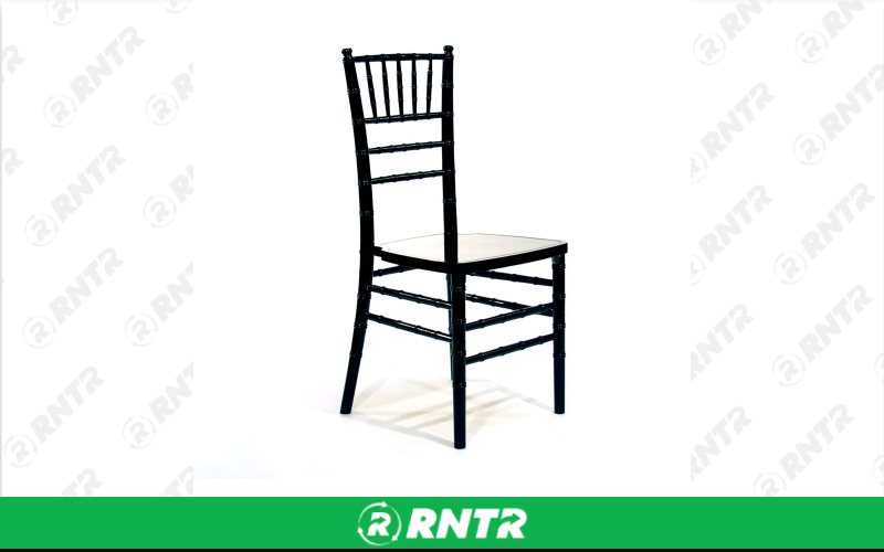 Generic Black Chiavari Chair with Cushion – For rent in Portland, Oregon – Peter Corvallis Productions | RNTR.com – Image 2 of 2