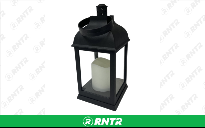 Generic Black Lantern with LED Candle – For rent in Portland, Oregon – Peter Corvallis Productions | RNTR.com – Image 1