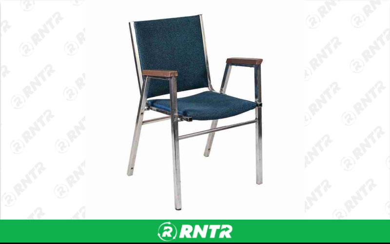 Generic Blue Padded Chair – For rent in Portland, Oregon – Peter Corvallis Productions | RNTR.com – Image 1 of 1