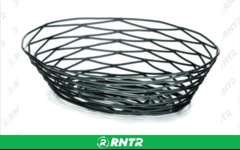 Generic BREAD BASKET - OVAL ARTISAN METAL BLACK – For rent in Fresno, California – Expo Party Rentals | RNTR.com – Image 1 of 1