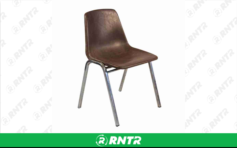 Generic Brown Plastic Chair – For rent in Portland, Oregon – Peter Corvallis Productions | RNTR.com – Image 1 of 1