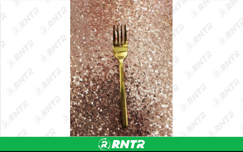 Generic BRUSHED GOLD SALAD FORK – For rent in Mount Airy, North Carolina – Cooke Rentals MA | RNTR.com – Image 1 of 1