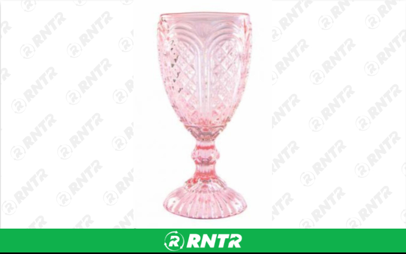Generic CAROUSEL GOBLET BLUSH 10oz. – For rent in Mount Airy, North Carolina – Cooke Rentals MA | RNTR.com – Image 1 of 1
