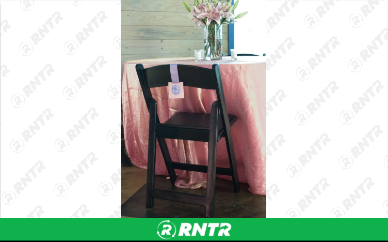 Generic CHAIR BLACK PADDED RESIN – For rent in Mount Airy, North Carolina – Cooke Rentals MA | RNTR.com – Image 1 of 1