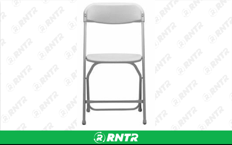 Generic CHAIR WHITE FOLDING – For rent in Mount Airy, North Carolina – Cooke Rentals MA | RNTR.com – Image 1 of 1