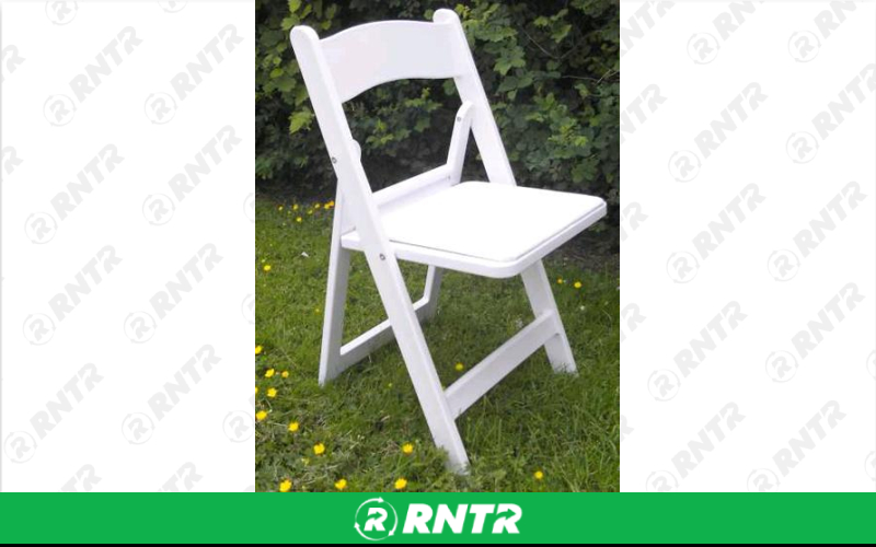 Generic CHAIR WHITE PADDED RESIN – For rent in Mount Airy, North Carolina – Cooke Rentals MA | RNTR.com – Image 2 of 2
