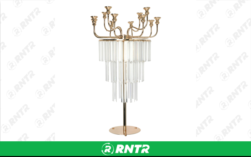 Generic CHANDELIER GOLD 12 LIGHT – For rent in Mount Airy, North Carolina – Cooke Rentals MA | RNTR.com – Image 1 of 1