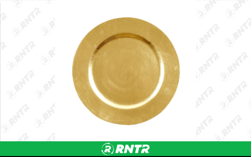 Charger Acrylic Gold 12in – For rent in englewood, colorado – Allwell Rents | RNTR.com – Image 1