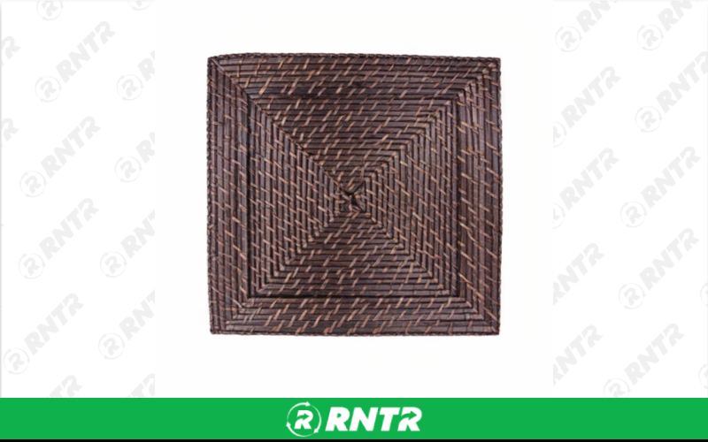  Charger Wicker Dark Brown Square – For rent in englewood, colorado – Allwell Rents | RNTR.com – Image 1