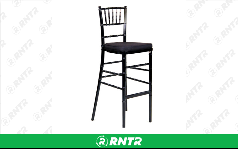 Generic Chiavari Bar Stool -  Black – For rent in Portland, Oregon – Peter Corvallis Productions | RNTR.com – Image 1 of 2