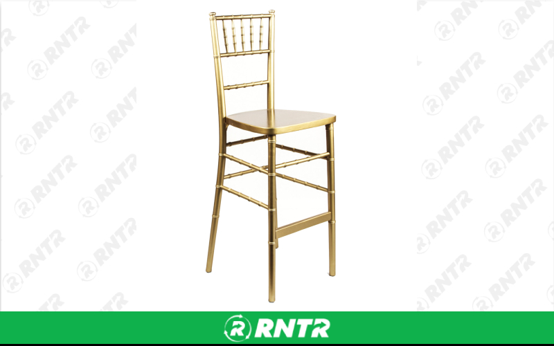 Generic Chiavari Bar Stool - Gold – For rent in Portland, Oregon – Peter Corvallis Productions | RNTR.com – Image 1 of 2