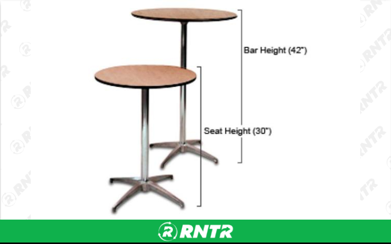 Generic COCKTAL TABLE - 30 X 30 SHORT – For rent in Fresno, California – Expo Party Rentals | RNTR.com – Image 1 of 2
