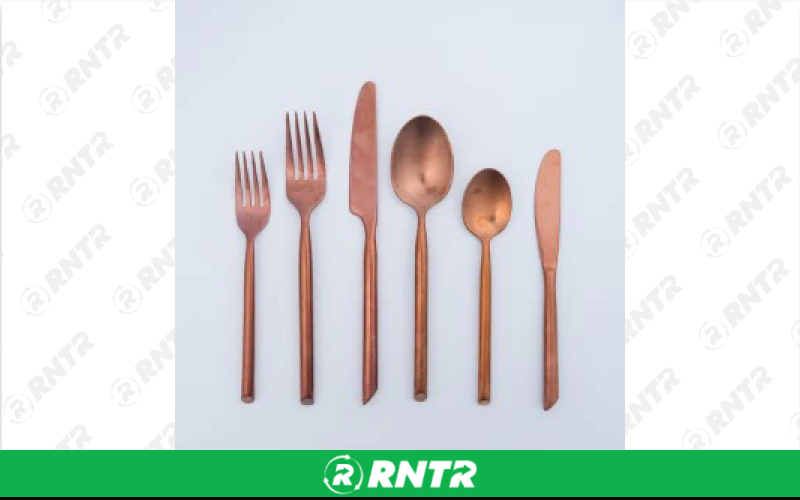  Copper Brushed Flatware - Salad or Dessert Fork – For rent in englewood, colorado – Allwell Rents | RNTR.com – Image 1