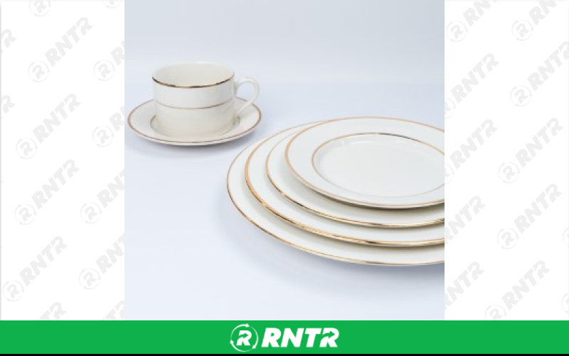 Cream Double Gold Collection - Soup Bowl 9in – For rent in Englewood, Colorado – Allwell Rents | RNTR.com – Image 1