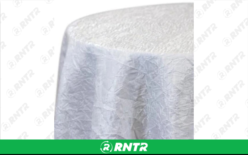  Crush Linen - White - 90in x 156in Banquet – For rent in englewood, colorado – Allwell Rents | RNTR.com – Image 1