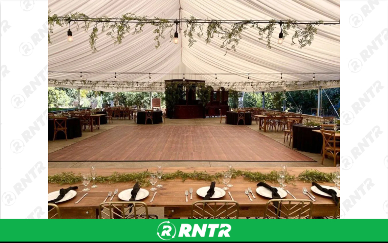 First Dance Dark Maple Dance Floor - 3' x 3' Panel – For rent in Rocklin, California – First Dance Dance Floors | RNTR.com – Image 2 of 2
