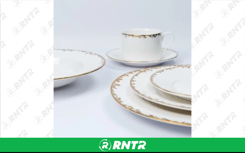  Fleur China Collection - Dinner Plate 10in – For rent in englewood, colorado – Allwell Rents | RNTR.com – Image 1