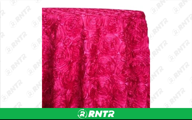  Fuschia Rosette Linen - 90in x 132in Banquet – For rent in englewood, colorado – Allwell Rents | RNTR.com – Image 1