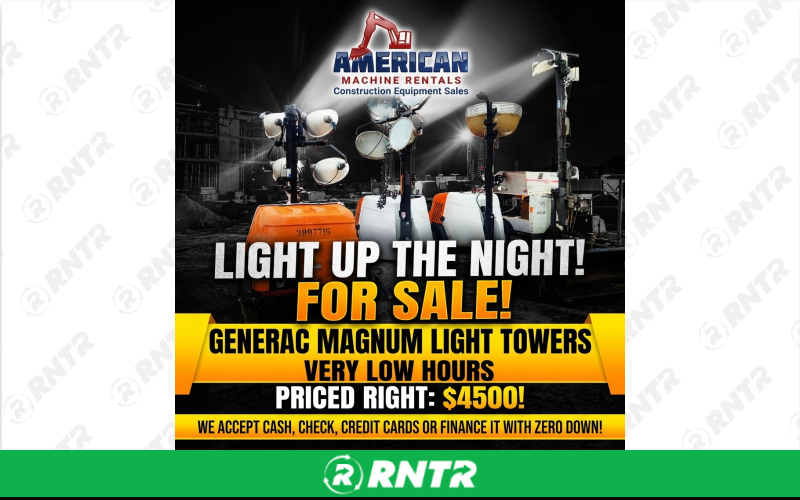 Generac Generac Magnum Light Tower – For rent in athens, texas – American Machine Rentals | RNTR.com – Image 1
