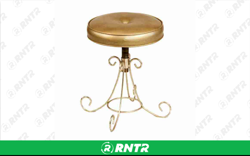 Generic Gilded Gold Stool – For rent in Portland, Oregon – Peter Corvallis Productions | RNTR.com – Image 1 of 1