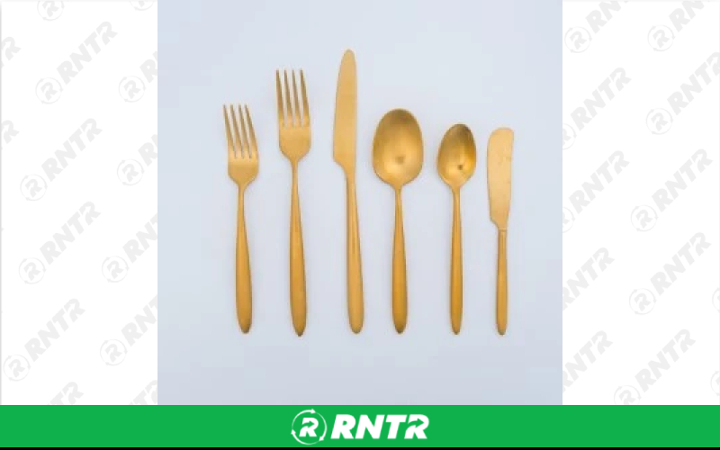 Gold Brushed Flatware - – For rent in englewood, colorado – Allwell Rents | RNTR.com – Image 1