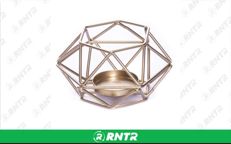 Generic Gold Geometric Hexagon Votive – For rent in Portland, Oregon – Peter Corvallis Productions | RNTR.com – Image 2 of 2